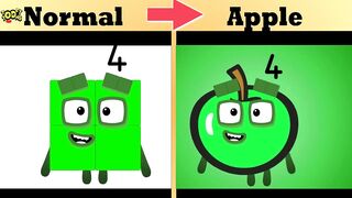 Numberblocks Band Normal Versus Objects and Fruits | Funny Meme Compilation