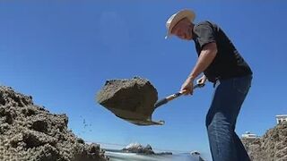 Sand artist digs up ephemeral masterpiece at Ocean Beach