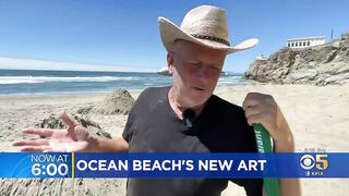 Sand artist digs up ephemeral masterpiece at Ocean Beach