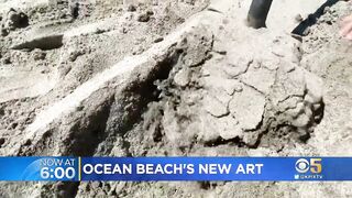 Sand artist digs up ephemeral masterpiece at Ocean Beach