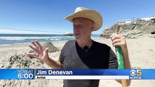 Sand artist digs up ephemeral masterpiece at Ocean Beach