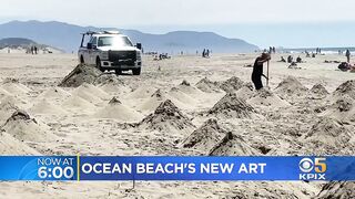 Sand artist digs up ephemeral masterpiece at Ocean Beach