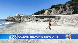 Sand artist digs up ephemeral masterpiece at Ocean Beach