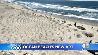 Sand artist digs up ephemeral masterpiece at Ocean Beach