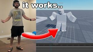 i used my body to animate in roblox..