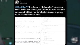 DELETE THIS EXTENSION NOW! (FAKE ROBLOX ROSEARCHER PLUGINS)