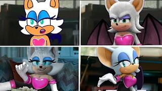 Sonic The Hedgehog Movie ROUGE THE BAT Uh Meow All Designs Compilation