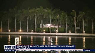 FBI agents raid former president Trump's home in Palm Beach, FL | FOX 13 Seattle