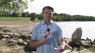 Severe storms cause sewage overflow at Cleveland's Edgewater Beach