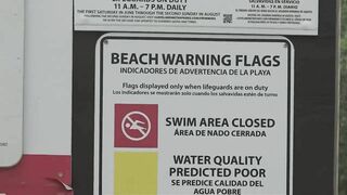 Severe storms cause sewage overflow at Cleveland's Edgewater Beach