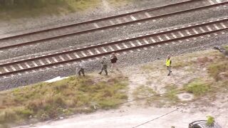 Chopper 5 above fatal Brightline crash in Lake Worth Beach