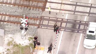 Chopper 5 above fatal Brightline crash in Lake Worth Beach