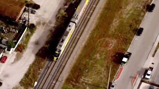 Chopper 5 above fatal Brightline crash in Lake Worth Beach