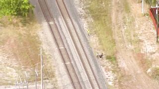 Chopper 5 above fatal Brightline crash in Lake Worth Beach