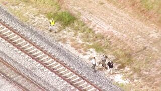 Chopper 5 above fatal Brightline crash in Lake Worth Beach