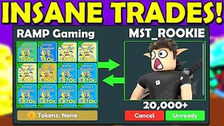 INSANE TRADES! I GOT 20K+ TOKENS In Just 1 TRADE! Clicker Simulator Roblox