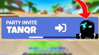 TANQR sent me a party invite In (Roblox Bedwars)