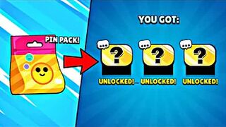 LUCKY PIN PACK OPENING!!! | BRAWL STARS |