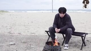 Jk Cooking on beach ???? // Part-6 #cutelife #shorts #btscooking