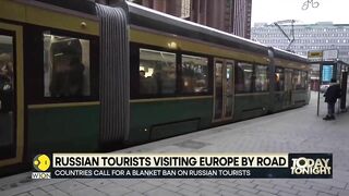 Russian tourists visiting Europe by road after the EU banned air travel from Russia | WION