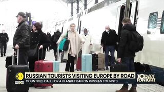 Russian tourists visiting Europe by road after the EU banned air travel from Russia | WION