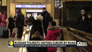 Russian tourists visiting Europe by road after the EU banned air travel from Russia | WION