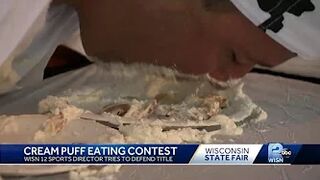 Wisconsin State Fair: Celebrity Cream Puff eating contest