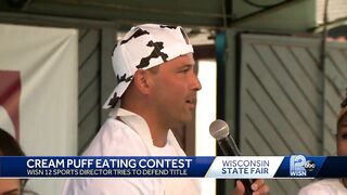 Wisconsin State Fair: Celebrity Cream Puff eating contest