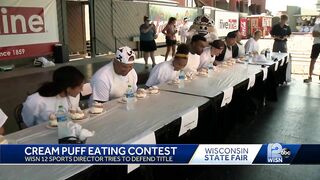 Wisconsin State Fair: Celebrity Cream Puff eating contest