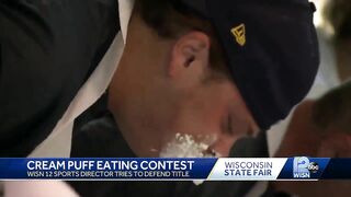 Wisconsin State Fair: Celebrity Cream Puff eating contest