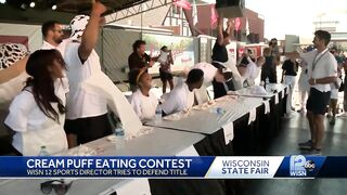 Wisconsin State Fair: Celebrity Cream Puff eating contest