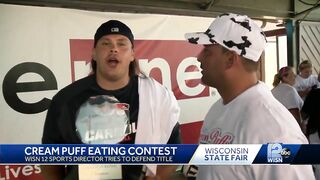 Wisconsin State Fair: Celebrity Cream Puff eating contest