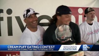 Wisconsin State Fair: Celebrity Cream Puff eating contest