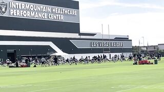 Raiders workout - stretching - Aug 11, 2022