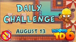 Bloons TD 6 Daily Challenge | Budget Vacation | No Hero No Mk No Powers | August 13 2022