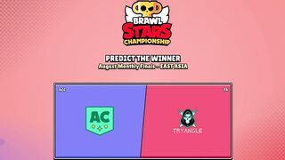 August Monthly Finals - East Asia Brawl Stars Predictions