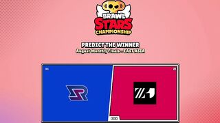 August Monthly Finals - East Asia Brawl Stars Predictions