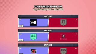 August Monthly Finals - East Asia Brawl Stars Predictions