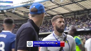 UNREAL SCENES! Tuchel and Conte SQUARE OFF at full-time! ???? | Both managers red carded ????