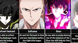 Powerful Feats of Anime Characters