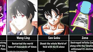 Powerful Feats of Anime Characters