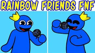 FNF Vs Rainbow Friends DEMO MOD + Cutscene | Vs Blue | Roblox Rainbow Friends