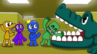 The Backrooms - Rainbow Friends play Crocodile Dentist | Roblox Rainbow Friends Animation