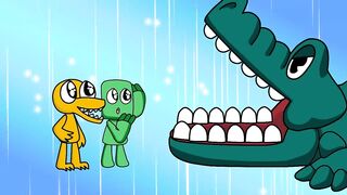 The Backrooms - Rainbow Friends play Crocodile Dentist | Roblox Rainbow Friends Animation