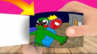 Blue x green | Kiss Meme | rainbow friends roblox | Roblox animation | flipaclip