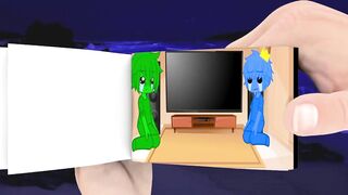 Blue x green | Kiss Meme | rainbow friends roblox | Roblox animation | flipaclip