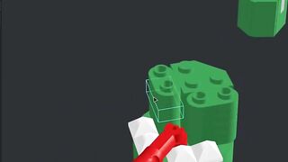 [LEGO + ROBLOX] Making a big Green Rainbow Friend!