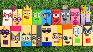 Numberblocks - Compilation ASMR Mini Rainbow Dominoes Numberblocks | Satisfying Video, ASMR