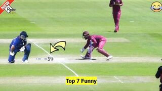 Top 7 Funniest Run Outs In Cricket History ???? | Cricket Funny Moments