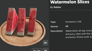 FREE ACCESSORY! HOW TO GET Watermelon Slices! (ROBLOX)